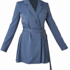 Robe Blazer Tissée Plissée Bleu Minéral à Détail Boucle 9 Robe Blazer Tissée Plissée Bleu Minéral à Détail Boucle -Jupe Lumine Soldes Boutique 709c92cda43195a46461ab712ca80be7c9d5d340 cnc7702 5
