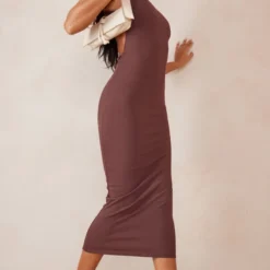 Robe Longue Chocolat Côtelée à Dos Ouvert Et Lien Taille 7 Robe Longue Chocolat Côtelée à Dos Ouvert Et Lien Taille -Jupe Lumine Soldes Boutique 723d78bd7f7c18bac43ebc94c61d0fc998cc37b5 cmy6155 4