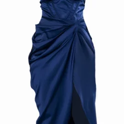 Robe Mi-longue Satinée Bleu Marine Drapée à Armatures 9 Robe Mi-longue Satinée Bleu Marine Drapée à Armatures -Jupe Lumine Soldes Boutique 72605cefff46563e745c9d3a43a31dba09b4e011 cnc7684 5