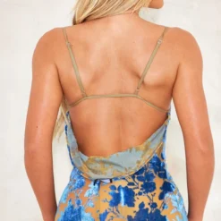 Robe Longue Fleurie Bleue Floquée à Col Bénitier Et Dos Ouvert 8 Robe Longue Fleurie Bleue Floquée à Col Bénitier Et Dos Ouvert -Jupe Lumine Soldes Boutique 729e551059d8fbf68fe835a759a03da14771b47c cnd7680 4