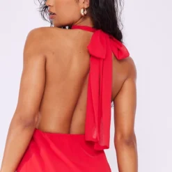 Robe Droite Rouge à Taille élastifiée Et Col Montant -Jupe Lumine Soldes Boutique 73786c26dca13ac1ac289e8373661791192b6514 cne2960 4