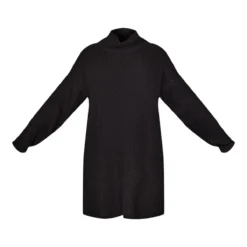 Robe Pull Noire En Maille Tricot à Dos Nu Noué Et Col Roulé -Jupe Lumine Soldes Boutique 741cbbe026bc7d2c18d6e77791d5c8d21bdbc0e9 cnc0961 5