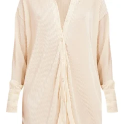 Robe Chemise Crème Plissée à Ourlet Volanté 9 Robe Chemise Crème Plissée à Ourlet Volanté -Jupe Lumine Soldes Boutique 74f03ea20ad8b6b317c91e991efa019af165f39d cmy2176 6