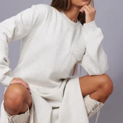 Robe Pull Longue Avoine Oversize à Doublure Polaire Détail Fendu -Jupe Lumine Soldes Boutique 750e74b80a4304a66b32e37fa83e79413f379a65 cmv8441 5