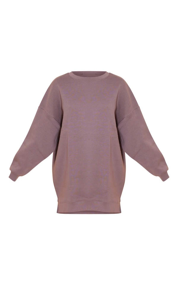 Robe Sweat Gris Anthracite à Imprimé Graphismes Underground 5 Robe Sweat Gris Anthracite à Imprimé Graphismes Underground – Image 5