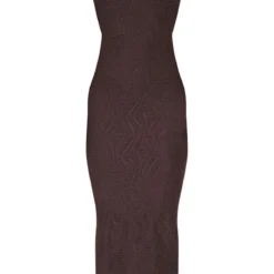 Robe Longue Texturée Marron Chocolat Nouée Au Dos à Col Bénitier Et Derrière Froncé 9 Robe Longue Texturée Marron Chocolat Nouée Au Dos à Col Bénitier Et Derrière Froncé -Jupe Lumine Soldes Boutique 767468b7c3d4b3504bfdb63845907c641eab69ec cnd7623 5
