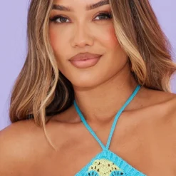 Robe Dos Nu En Maille Tricot Crochetée Bleue à Effet Vague -Jupe Lumine Soldes Boutique 77c098d58dcdeeac90a891d37f4f11a727d915fd cnc6511 4