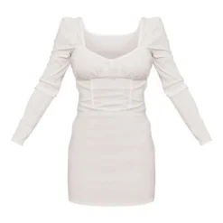 Robe Moulante Stretch Tissée Crème à Buste Froncé -Jupe Lumine Soldes Boutique 78572c2e65cec15d56a81a465a23bb1697b6e6ab cnc2866 5