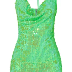Robe Moulante En Sequins Verts à Dos Nu Et Col Bénitier -Jupe Lumine Soldes Boutique 785b6208f9ce0c7e40767e0e5c05cd7540f6346a cmz2164 6