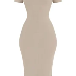 Robe Mi-longue Sable Pâle Côtelée à Col Ras-du-cou 9 Robe Mi-longue Sable Pâle Côtelée à Col Ras-du-cou -Jupe Lumine Soldes Boutique 78ffca04fafdb0c1910462c8acc781d074d992f8 cnc8355 5