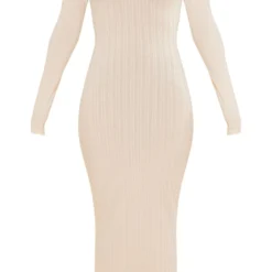 Robe Longue Très Côtelée écrue à Découpe Goutte D'eau Et Manches Longues -Jupe Lumine Soldes Boutique 798cfc2f940074c13e13daddaa59a6f6658b578b cnb7266 5