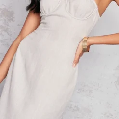 Robe Bustier Mi-longue Effet Lin Gris Pierre à Armatures 8 Robe Bustier Mi-longue Effet Lin Gris Pierre à Armatures -Jupe Lumine Soldes Boutique 79b3aa44e55d9f0d1c2336f17e8eac6444508653 cne1421 4