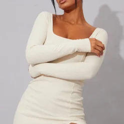 Robe Moulante Fendue Côtelée Crème à Col Carré Et Manches Longues 10 Robe Moulante Fendue Côtelée Crème à Col Carré Et Manches Longues -Jupe Lumine Soldes Boutique 7b02cd4ee53337a13ffefaec6b074757f10d890f cmv1580 5