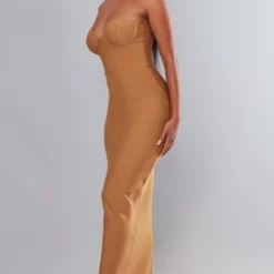 Robe Longue Bustier Camel à Détail Corset Et Derrière Fendu -Jupe Lumine Soldes Boutique 7cc1d7579f236aa82b0d9655e7cd3b853d128a64 cnd0005 3