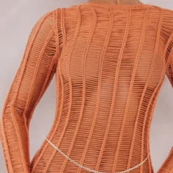 Robe Longue En Maille Tricot Marron Clair à Franges Et Dos Nu -Jupe Lumine Soldes Boutique 7cd2037766c9f4c6b8ac152c157111e32754e1bc cnc6520 4