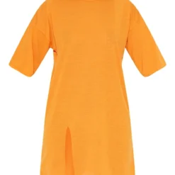 Robe T-shirt Orange Vif Fendue Oversize Style Boyfriend -Jupe Lumine Soldes Boutique 7ec106ecb9ed28b8c6f818b7d9f460aa0f22ff08 cmz1950 6