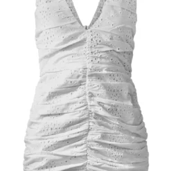 Robe Moulante Froncée Blanche Brodée à Décolleté Et Ourlet Volanté 9 Robe Moulante Froncée Blanche Brodée à Décolleté Et Ourlet Volanté -Jupe Lumine Soldes Boutique 7f64b4891907bcb3dab72b2c1e4ebdb3684934c1 cnd5481 5