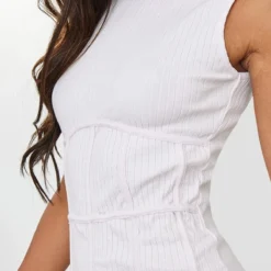 Robe Moulante Côtelée Rose Tendre à Corset Et Détail Coutures -Jupe Lumine Soldes Boutique 814bce9006eead78d9cad380760599066dab57d4 cnd5500 4