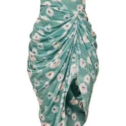 Robe-bustier Mi-longue Drapée Verte à Fleurs Dévorées 9 Robe-bustier Mi-longue Drapée Verte à Fleurs Dévorées -Jupe Lumine Soldes Boutique 83599bec19a83da42700ef5934df092df4c5048b cne2976 5