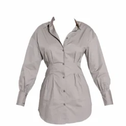 Renew Robe Chemise Kaki Clair Ajustée à La Taille à Manches Longues 9 Renew Robe Chemise Kaki Clair Ajustée à La Taille à Manches Longues -Jupe Lumine Soldes Boutique 8503065498619048941dba03f1f665da49f2fe44 cmt6727 6