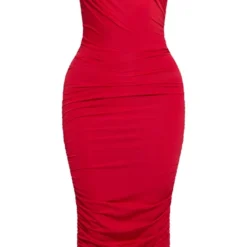 Robe Mi-longue Moulante Rouge Asymétrique Froncée 9 Robe Mi-longue Moulante Rouge Asymétrique Froncée -Jupe Lumine Soldes Boutique 8530d00baf4f734bc0aee0786b4b900b75cd87c4 cne8575 5