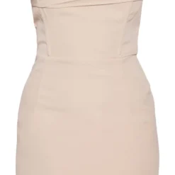 Robe Moulante Bustier Tissée Nude Drapée à Col Bénitier -Jupe Lumine Soldes Boutique 856d18d62f406cd612a4ece5c81999aebef88ada cnd2253 5