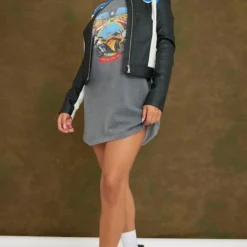 Robe En Sweat Gris Anthracite Oversize à Imprimé Chicago Riders -Jupe Lumine Soldes Boutique 85b112b3e1ae0f34b0929f089907514a5e2dd22c cnb7190 3