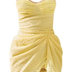 Robe Droite Jaune Citron En Broderie à Jupe Drapée Et Nouée -Jupe Lumine Soldes Boutique 85c8e72d6a9eb5f77abcacaec9fb1761ce7c9391 cne2962 5