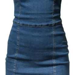 Robe Très Courte En Jean Stretch Délavage Bleu Moyen à Ceinture -Jupe Lumine Soldes Boutique 8670320fa0d33a01c54511d272cf6bd655fb76f9 cmz9098 5