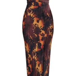 Robe Longue Plissée Marron Imprimé Dégradé à Bretelles 9 Robe Longue Plissée Marron Imprimé Dégradé à Bretelles -Jupe Lumine Soldes Boutique 86fd7fbf43860f63e1817c2c0d81558381b96fb6 cnc9999 5