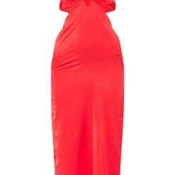 Robe Longue Satinée Rouge à Découpes Et Bretelles -Jupe Lumine Soldes Boutique 8714dfd664233498a44100c3a45af3a6a247ecdf cne1537 5