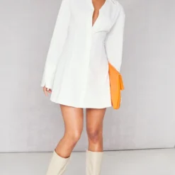 Robe Chemise Tissée Blanche à Dos Lacé 7 Robe Chemise Tissée Blanche à Dos Lacé -Jupe Lumine Soldes Boutique 87f8ba0bdb75412c8be964386a7e3c8dc5ea91b3 cnb3581 3