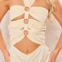 Robe Moulante Dos Nu En Effet Lin Crème à Multiples Découpes Et Anneaux -Jupe Lumine Soldes Boutique 899529381e48775763e51c0ce17780967964d698 cne1374 4