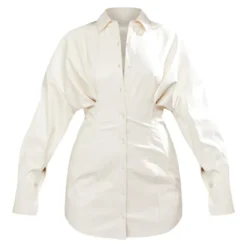 Robe Chemise Ajustée En Similicuir Crème -Jupe Lumine Soldes Boutique 89f5da7e116d3066ce5820e336cf0909587ea132 cnc8318 5