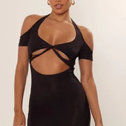 Robe Très Moulante Torsadée Chocolat à Dos Nu Noué 7 Robe Très Moulante Torsadée Chocolat à Dos Nu Noué -Jupe Lumine Soldes Boutique 8a5e840ff2530e1a852a7088269988f7ffed20e0 cnd2280 3