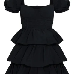 Robe Patineuse Noire Crêpée à Détail Bonnets Et Jupe étagée -Jupe Lumine Soldes Boutique 8b5a7c568504fb2ce3a98c72cddd695ed4cd1aac cmt1588 6