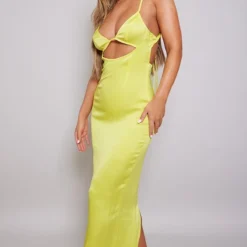 Robe Mi-longue Satinée Jaune Découpée à Bretelles -Jupe Lumine Soldes Boutique 8bb6e2b3c805ebe735e88cf9a55c8bdab04af128 cne7730 3