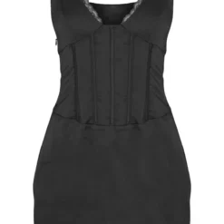 Robe Corset Moulante Satinée Noire à Bordures En Dentelle Et Bretelles 9 Robe Corset Moulante Satinée Noire à Bordures En Dentelle Et Bretelles -Jupe Lumine Soldes Boutique 8bdbe859491b819d63e8a6e2bdd19f2dc3b08731 cnb9153 5