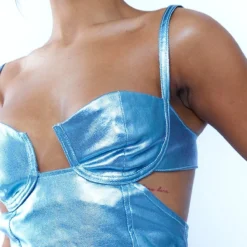 Robe En Jean Enduit Bleu Métallisé Détail Bonnets 8 Robe En Jean Enduit Bleu Métallisé Détail Bonnets -Jupe Lumine Soldes Boutique 8c212079c5abe697503401e037703f9808ad8a0d cnb4735 4