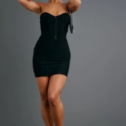 Robe Bustier Noire En Bandage à Agrafes Et Oeillets 7 Robe Bustier Noire En Bandage à Agrafes Et Oeillets -Jupe Lumine Soldes Boutique 8d30d98b83756d55770b4b6168e240dfcc52d940 cnc3020 3