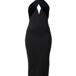 Robe Mi-longue En Néoprène Noir à Bretelles Croisées En Velours Et Barre En V 9 Robe Mi-longue En Néoprène Noir à Bretelles Croisées En Velours Et Barre En V -Jupe Lumine Soldes Boutique 8dbdfadc3789605ecdbdc2a47ed423b08b123f98 cnc3070 5
