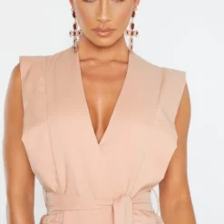 Robe Nude Style Blazer Sans Manches à Boutons Dorés -Jupe Lumine Soldes Boutique 8e44038742360fe81f83c94affe8c1624b130181 cmc8000 5