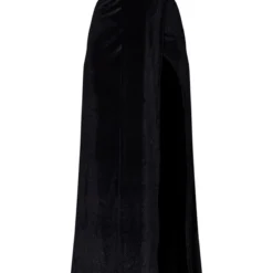 Longue Robe En Velours Noir à Cache-coeur Drapé Sur L Avant -Jupe Lumine Soldes Boutique 8eab7ff21cc86d04faa378f1905d23ec22dd15c2 clu3252 6