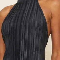 Robe Longue Noire Plissée à Col Montant Et Dos échancré -Jupe Lumine Soldes Boutique 8eb44d222f51f27a2cdd6d9314a7e04b4672c825 cnd2061 4