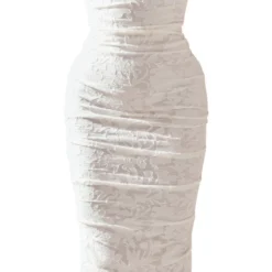 Robe Bustier Longue Texturée Fleurie Blanche Froncée Sur Le Côté 8 Robe Bustier Longue Texturée Fleurie Blanche Froncée Sur Le Côté -Jupe Lumine Soldes Boutique 8eb4ce291595fc56b36756a37c9604deb7f5c3fd cnd7617 5