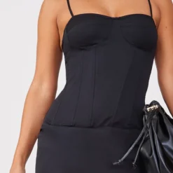 Robe Longue Tissée Noire à Détail Corset Et Bretelles 8 Robe Longue Tissée Noire à Détail Corset Et Bretelles -Jupe Lumine Soldes Boutique 8f5670b8bfc9674c460ff91daa44293aec7ca93f cnc7630 4