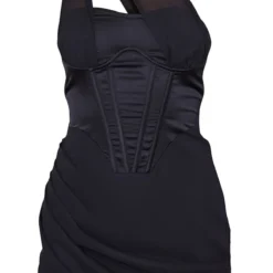 Robe Moulante En Mesh Noir à Corset Satiné Avec Armatures Et Lanières 9 Robe Moulante En Mesh Noir à Corset Satiné Avec Armatures Et Lanières -Jupe Lumine Soldes Boutique 9171437fb666d23d6b95a24ddb3ff9aa256a16b4 cnd7681 5