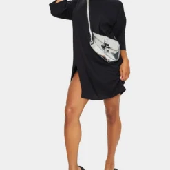 Robe T-shirt Noire Fendue Oversize Style Boyfriend -Jupe Lumine Soldes Boutique 9265a75eaaffc6eb1db8f4f9a4806b86cf02f49b cmm8913 3