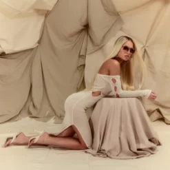 Robe Longue En Maille Transparente Crème Découpée à Manches Longues -Jupe Lumine Soldes Boutique 92f25d573d3d6e5c4584dd9d8f3a6e2901a1d5f0 cnc5952 3