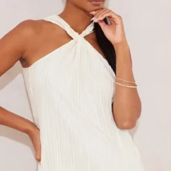 Robe Droite Plissée Crème Sans Manches à Col Torsadé 8 Robe Droite Plissée Crème Sans Manches à Col Torsadé -Jupe Lumine Soldes Boutique 936fad171d31f6758d9fc5596e0ffa97be7e60c2 cna4960 4